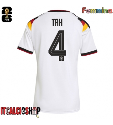 Germania Jonathan Tah #4 Prima Maglia Femmina Mondiali 2026 Manica Corta